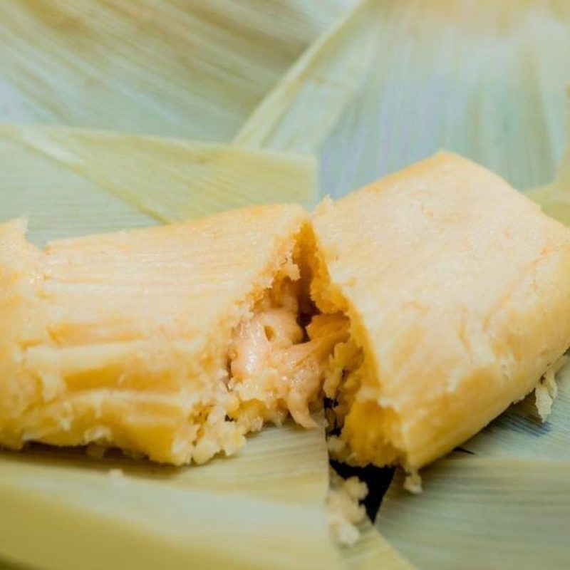 Pamonha doce com queijo