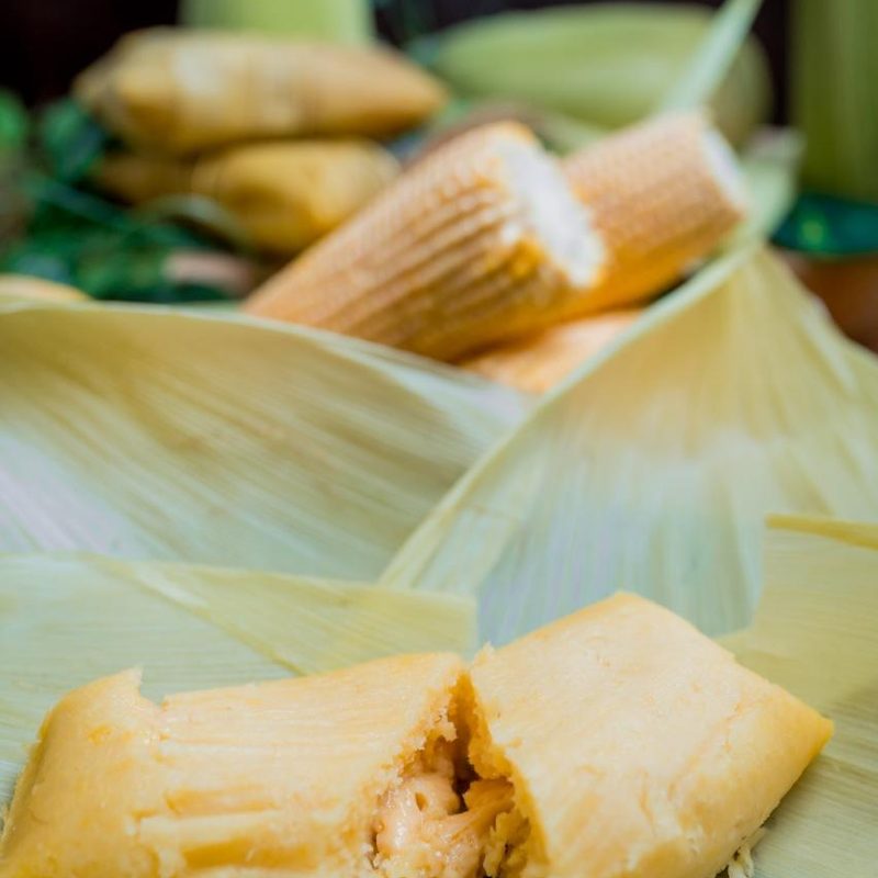 Pamonha salgada com queijo